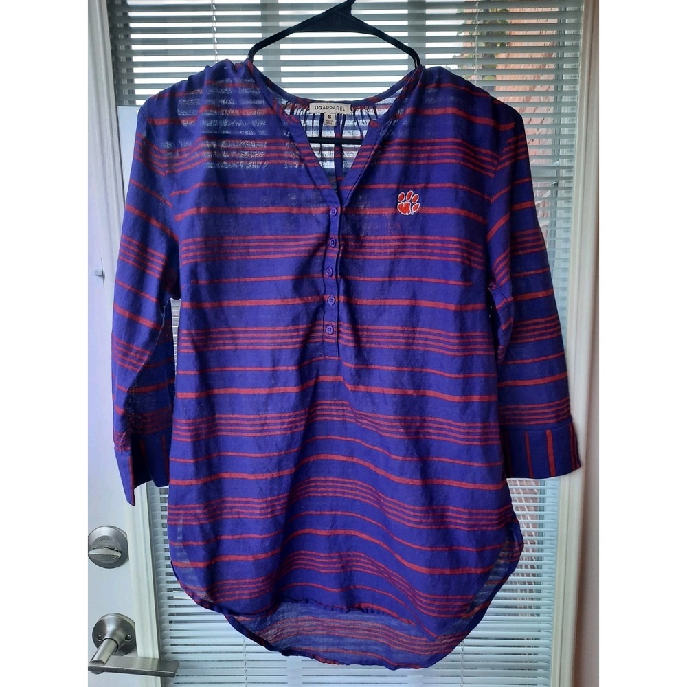 UG Apparel Clemson Womens Blouse Size Small Pre-owned - Picture 2 of 6
